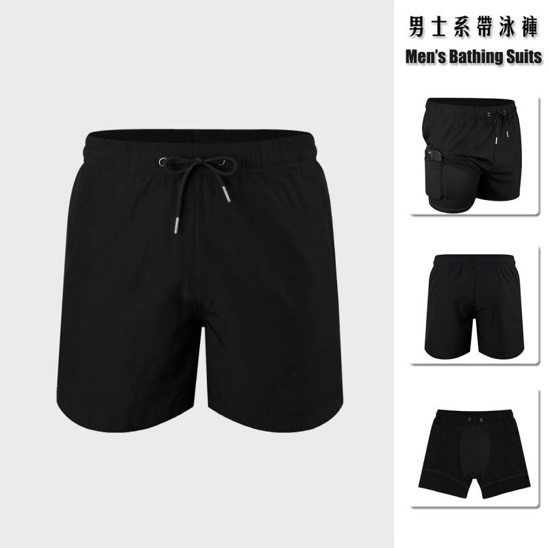 Mens Quick-Dry Stretch-Free Beach Shorts Surfing Swimming Outdoor Activities