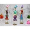 Iron Tribal Musicians Sardar Decorative Gift Item Showpiece for Home Decor, Multicolour (Length 9 Inch * Height 13.5 Inch) - Set of 3 Pcs..
