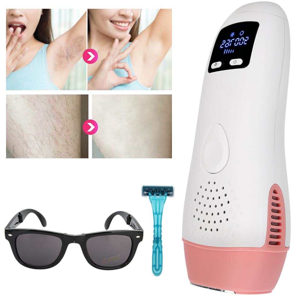 Аппарат для удаления волос IPL на 500 000 вспышек, регулируемый, унисекс, инструмент для удаления волос на теле, вилка США 110 ~ 240 В