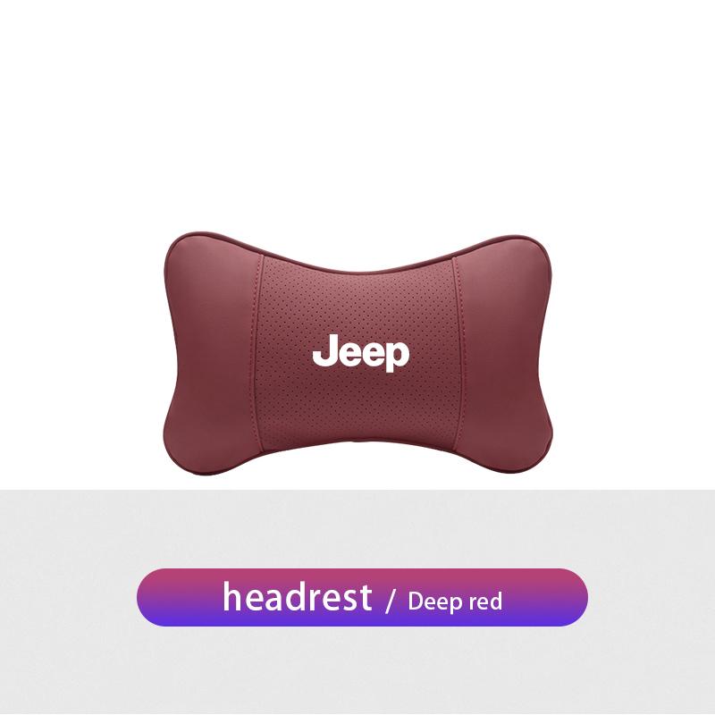Car Seat Headrest Waist Pillow Head Neck Lumbar Support For Jeep Renegade Wrangler JL JK Gladiator Grand Patriot Willys Liberty