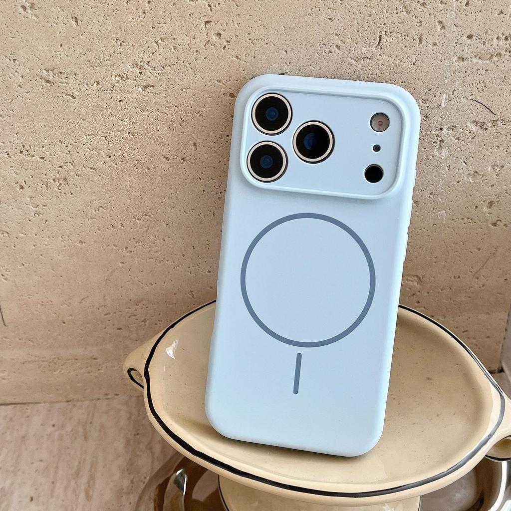 Жидкий силиконовый чехол для телефона Apple iPhone 17 Pro Max - Magsafe Противоударный Креативный Защитный чехол с полной защитой для iPhone