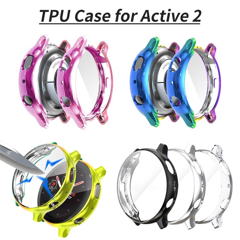 Slim Bumper Frame Full Screen Protector Protective Cover Watch Case Coloful Plating TPU Case