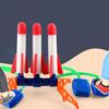 Детская игрушка-ракетница с поролоновыми ракетами и прочной подставкой. Веселая уличная игра для всей семьи. Игрушка для улицы, подарки на день рождения для детей.