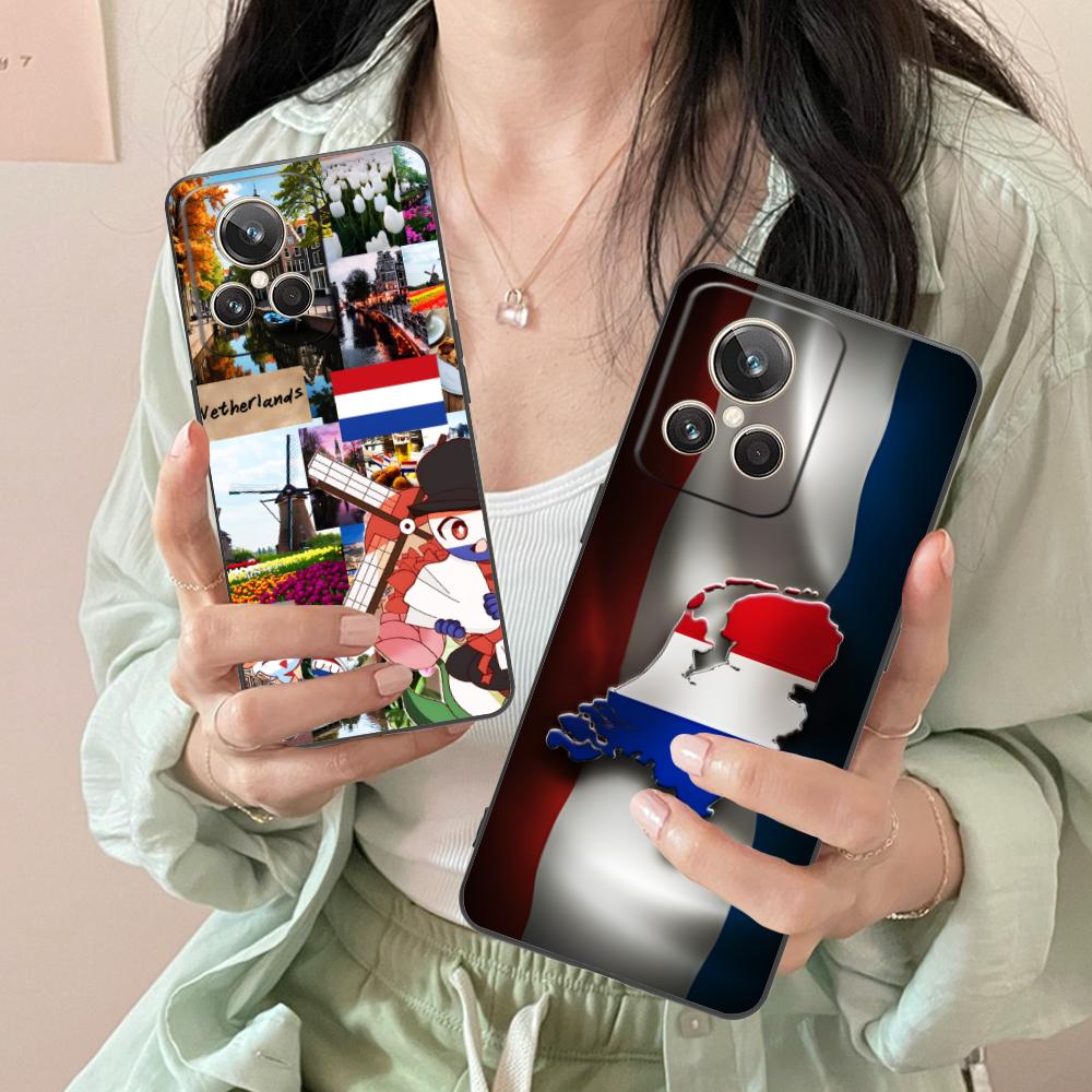 Netherland Dutch Flag Matte TPU Mobile Phone Case for Realme GT 8 Neo Pro C75 73 71 C67 65 C55 53 C35 31 C20 15 Colorful Cover
