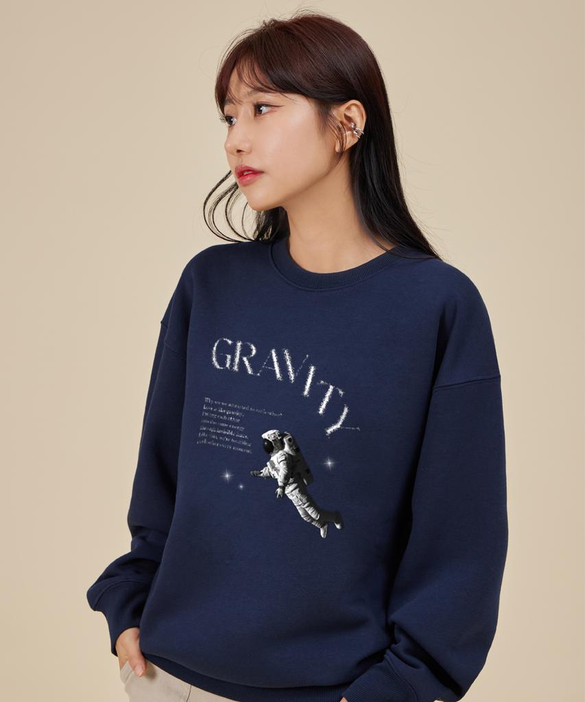 ASTRAL PROJECTION Astronaut Loose Fit Sweatshirt_Navy