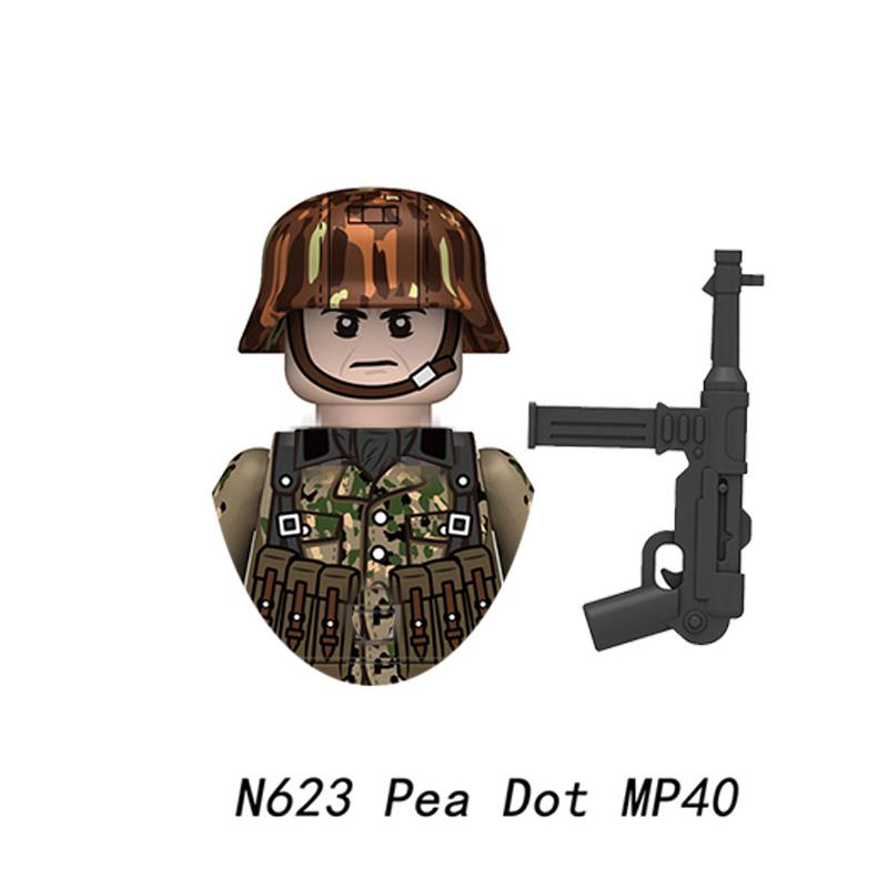 Kids Toys Mini Military Soldier Model Air Force Army Armed Camouflage Unit Small Particles Building Blocks Boys Holiday Gifts