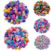 Smiling Cat Paw Pendant Flower Fruit Star DIY Crafts 10Pcs Necklace Bracelet Candy Colors Plasticine Beads For Jewelry Making 8-11mm Wholesale  Beads