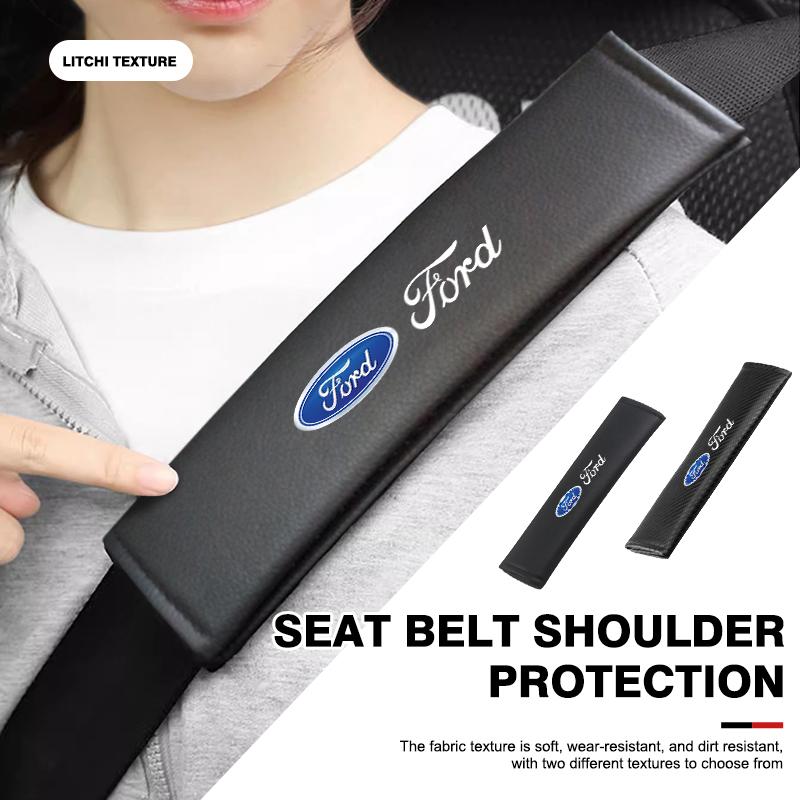 1/2PCS Car Seat Belt Covers Shoulder Cushion Protector Pad For Ford Fiesta mk7 mk5 mk8 mk4 mk6 1995-2011 2012 2013-2023