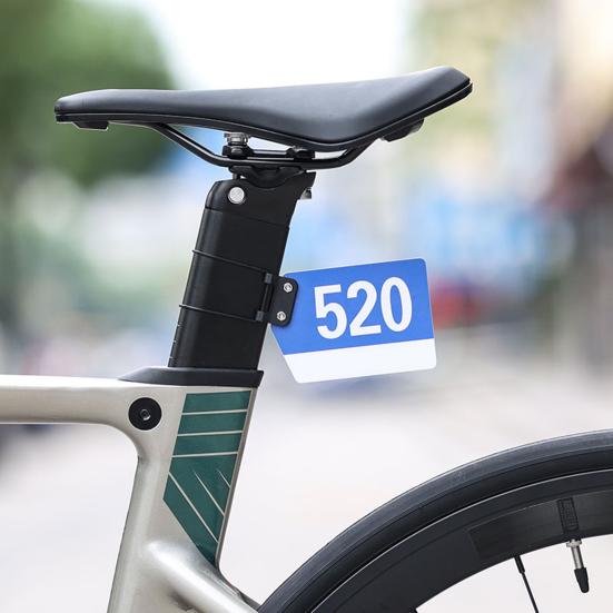Держатель номерной таблички для велосипеда, для шоссейного, горного велосипеда, крепление на подседельный штырь, V-образное, для круглой трубы, зажим для гоночного номера, аксессуары для велосипеда