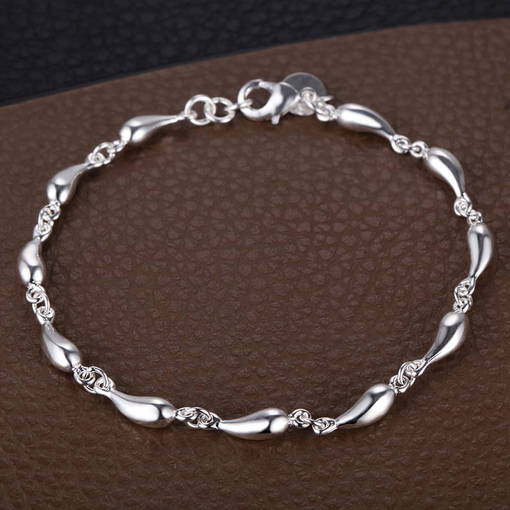 925 Silver Bracelet Heart High Quality Romance Chain For Woman Men Fashion Engagement Party Wedding Jewelry Gift