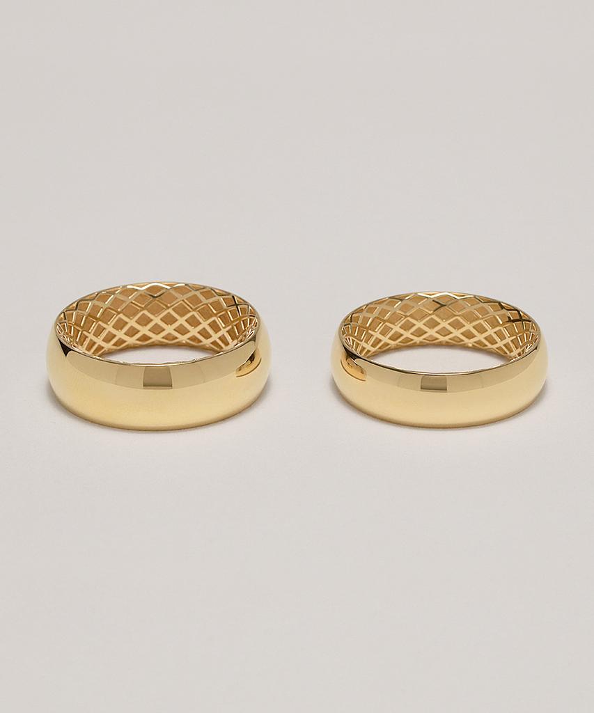 Mcel 14K Solid Bold Ring - S