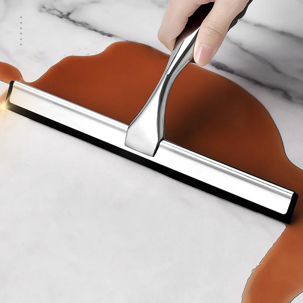 Нержавеющая сталь скребок для душа с крючками для дверей душевой кабины стеклоочиститель для окон и зеркал в ванной комнате бытовой инструмент для уборки