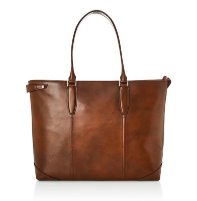 Сумка-тоут Bart 70114 Light Brown, изготовленная из дюймового поликарбоната с антибактериальной и антивирусной обработкой, кожа, Япония, 13,3 места для хранения, карман,