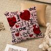 Lovely heart of love my beloved Pillow Case Anti-dustmite Invisible zipper Sofa Bed