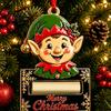 Snowman Cash Holder Christmas Wooden Money Ornament, Santa Reindeer Elf Hanging Holder, Xmas Tree Gift Decoration Decorative Present