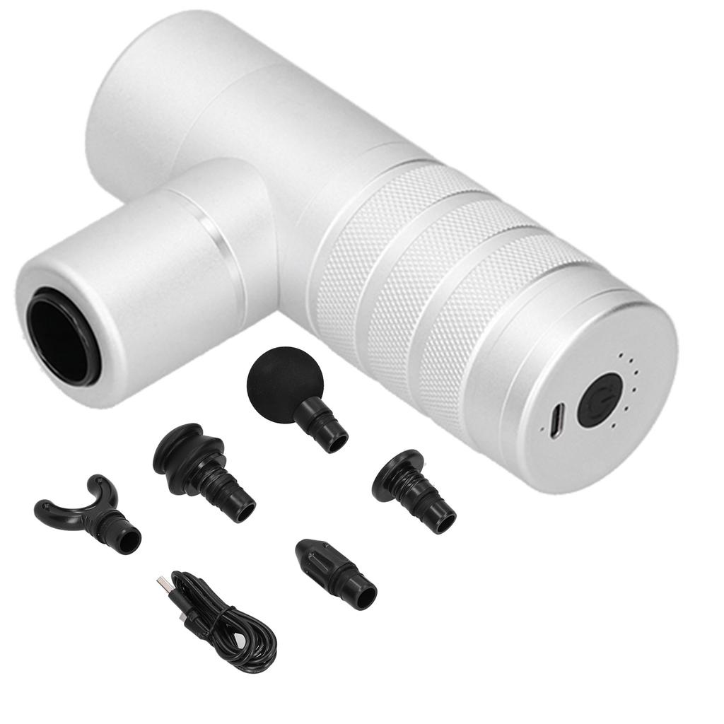 Мини-массажер для фасции из алюминиевого сплава с электрической вибрацией, многофункциональный массаж с зарядкой через USB