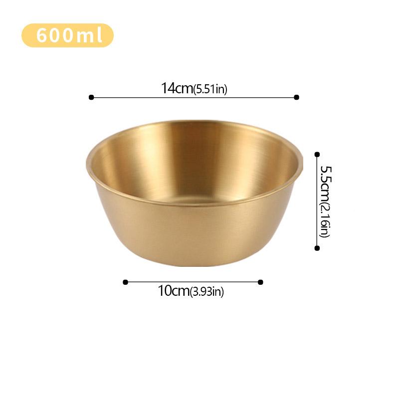 304 Нержавеющая сталь Бытовая корейская кухня Чаша с ручкой Рис Вино Чаши Соус Приправа Блюдо Сервировка Кухонная Посуда