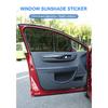 2Pcs 42x38cm DIY Car Stickers Sun Shades Sun Protection Window Cover Black PVC Sunshade Side Window Shield with Small