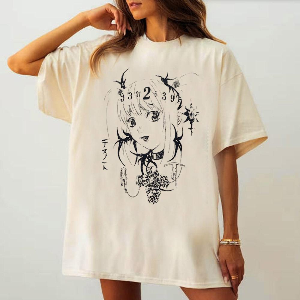 Death Note shirt female Comfortable Punk 80s Colorful Retro Gothic tshirt Retro Classic Digital Women 2000s kawaii