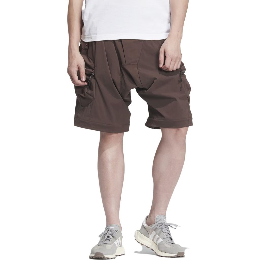 Adidas Оригинальные брюки-карго FW23 с тремя полосками, съемные, для исследования трека, многофункциональные, винтажные, спортивные, унисекс, коричневые IX7083