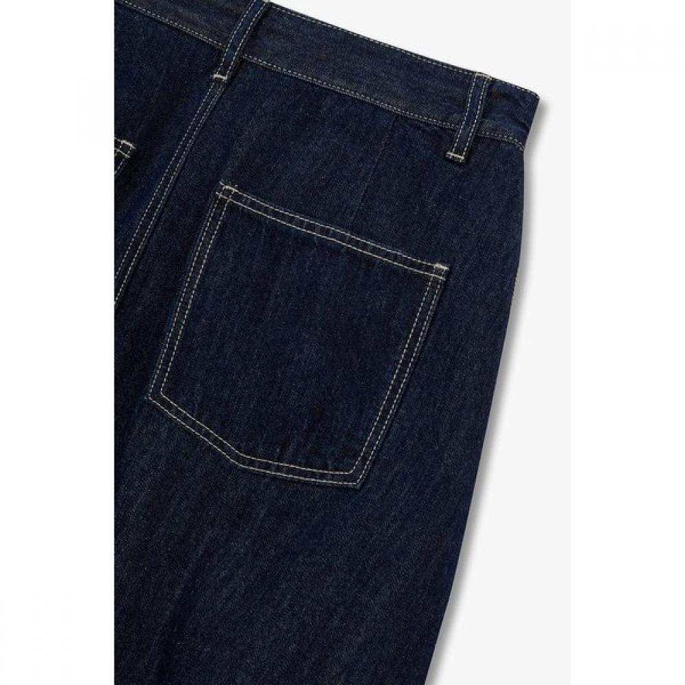 Studio Tomboy Side Pleats Balloon Fit Denim Skirt  9106262202ar 