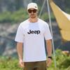 JEEP Men's 100% Cotton Loose Fit Round Neck Short Sleeve T-Shirt