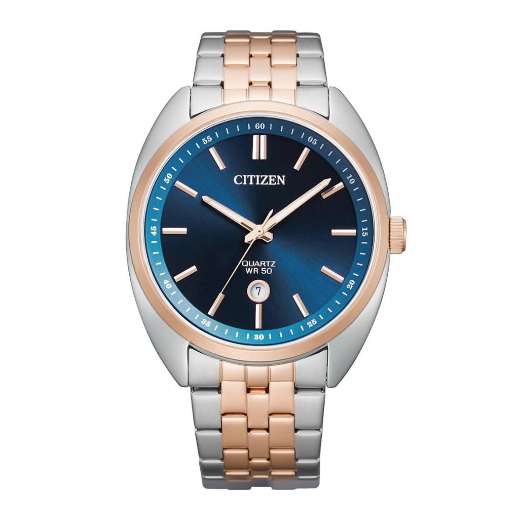 Citizen Citizen Watch Quartz Analog Stainless Steel Combination Belt Silver Pink Gold Navy Men's BI5096-53L [item]