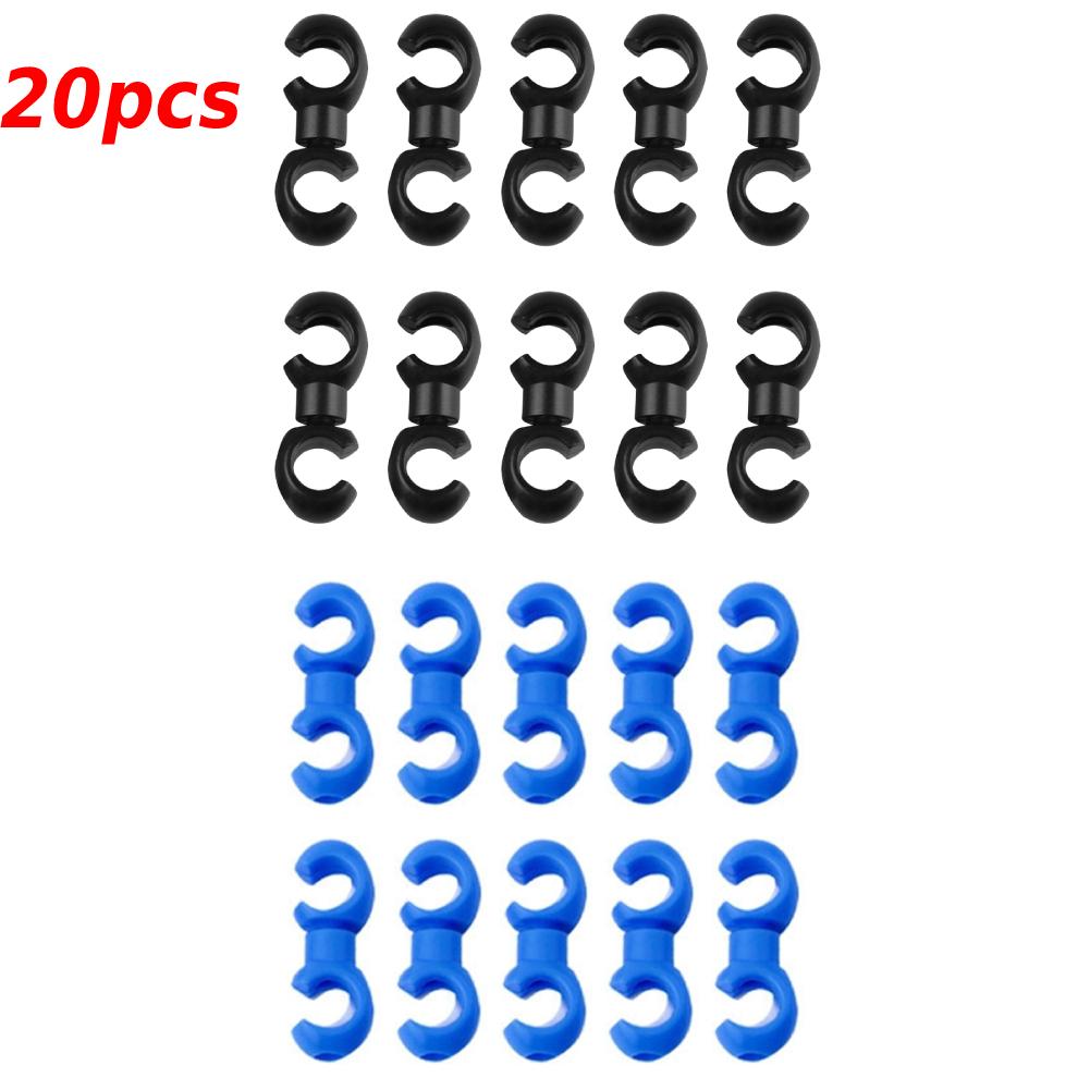 10/20pcs Bicycle MTB Brake Cable S Style Clips Rotating Buckle Hose Guide Bike Cross Line Hook Tidy Clip Ring Clasp Cycling