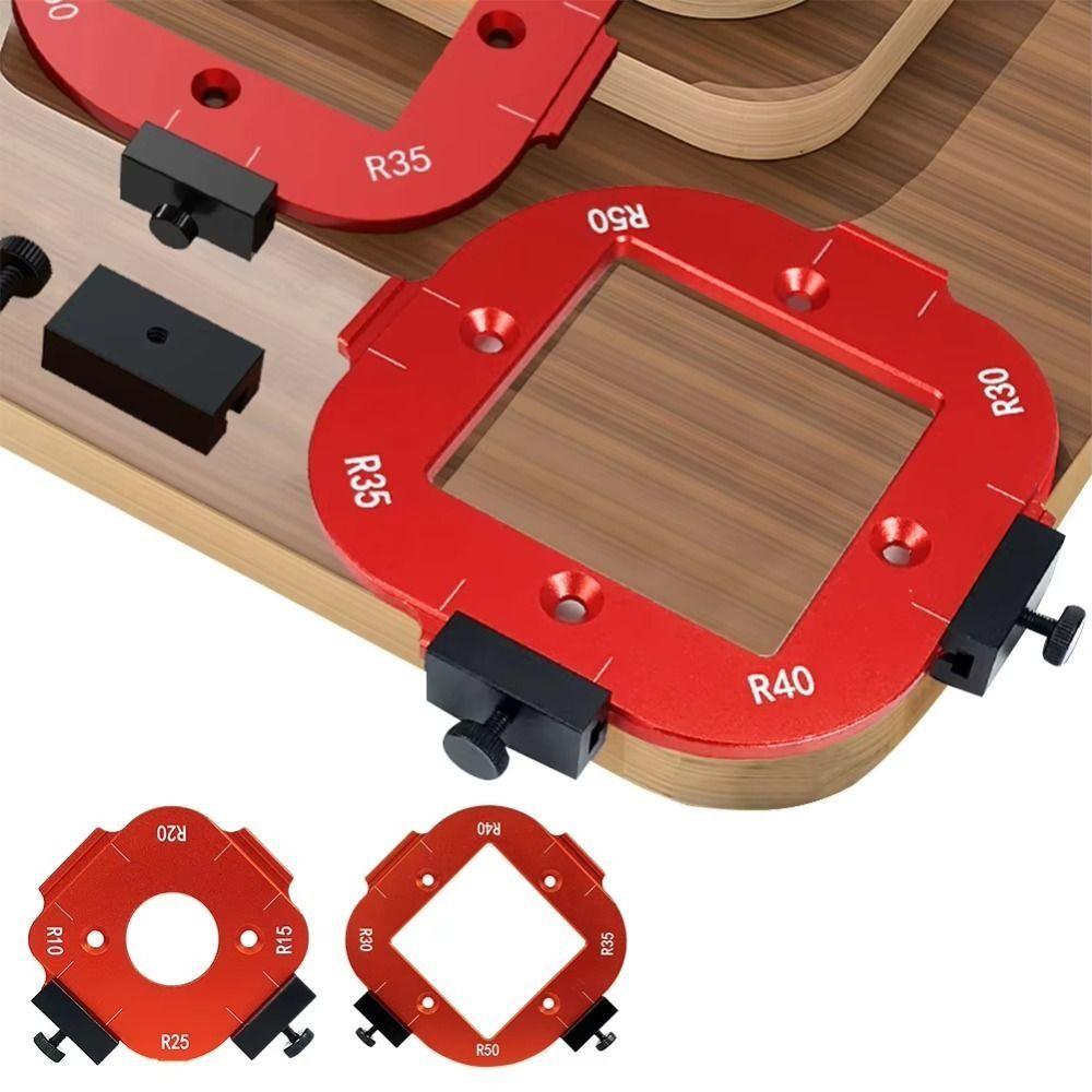 R10-R50 Радиусный шаблон для позиционирования угла дуги 4 в 1 Круглый угловой шаблон для обрезки