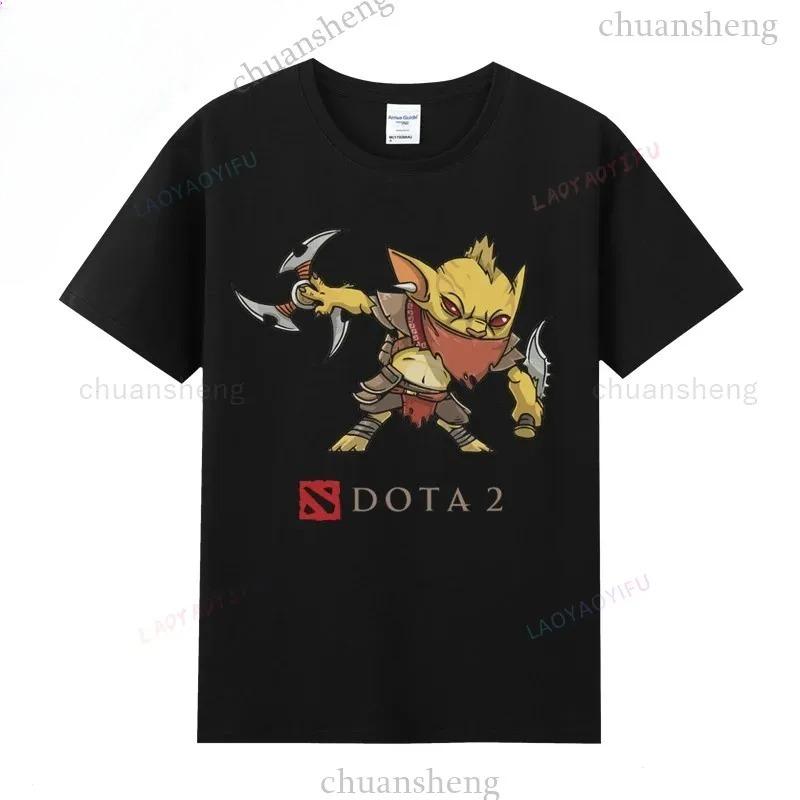 Игровая футболка Dota2 Футболка с принтом героя игры Топ Shadow Fiend Pudge Axe Slardar Sven Wraith King Cent Phoenix Унисекс Одежда