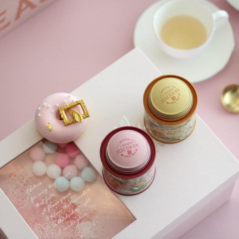 Мультяшный чемоданчик Jellycat в виде кролика, жестяная коробка для хранения, коробка для конфет и печенья, круглая металлическая шкатулка для украшений, подарочная коробка для свадьбы, дня рождения, вечеринки