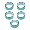 5 Pcs Masking Tape Green 33mm Width 33m Length Spray Painting Protection PET High Temperature Tape