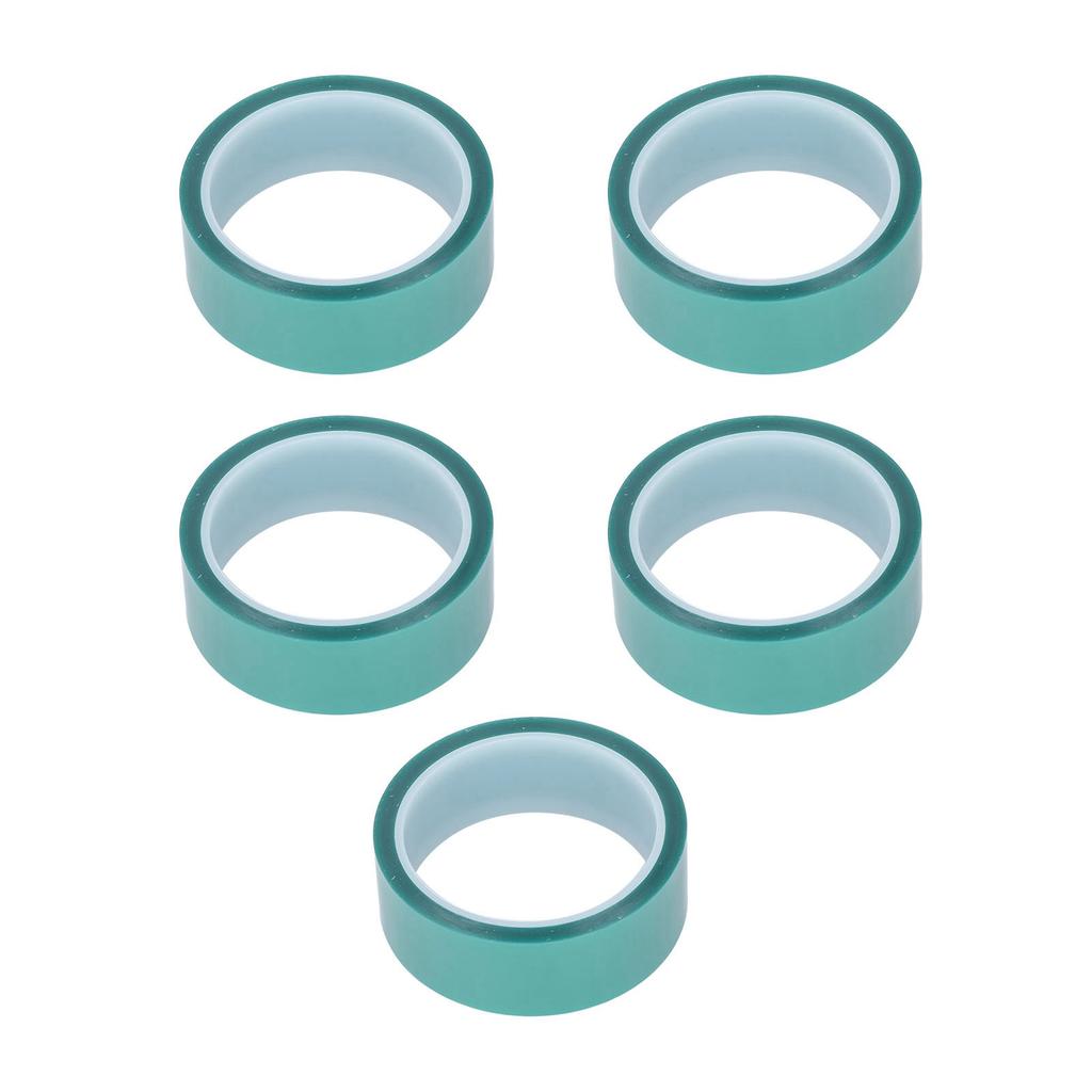 5 шт. Малярная лента зеленая ширина 33 мм длина 33 м защита от распыления покраски ПЭТ высокотемпературная лента