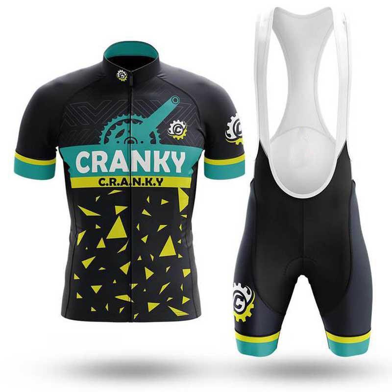 Mens Cycling Jersey Shorts Set Breathable Short Sleeve Road Mountain Bike Apparel