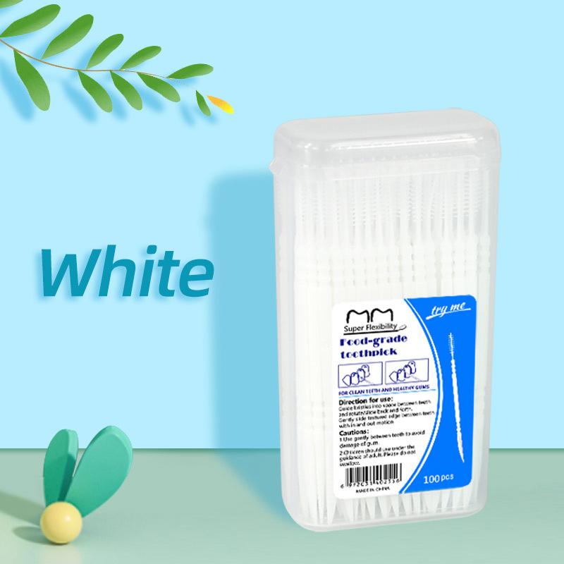 200 шт./кор., зубная нить с двойной головкой, межзубная зубочистка, щетка для зубов, зубная палочка для ухода за полостью рта, зубочистки, зубочистка