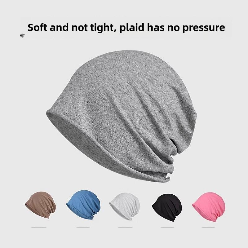 Сверхтонкая хлопковая шапочка для сна на весну и лето | Дышащая шапочка против выпадения волос для пожилых людей и пациентов, проходящих химиотерапию
