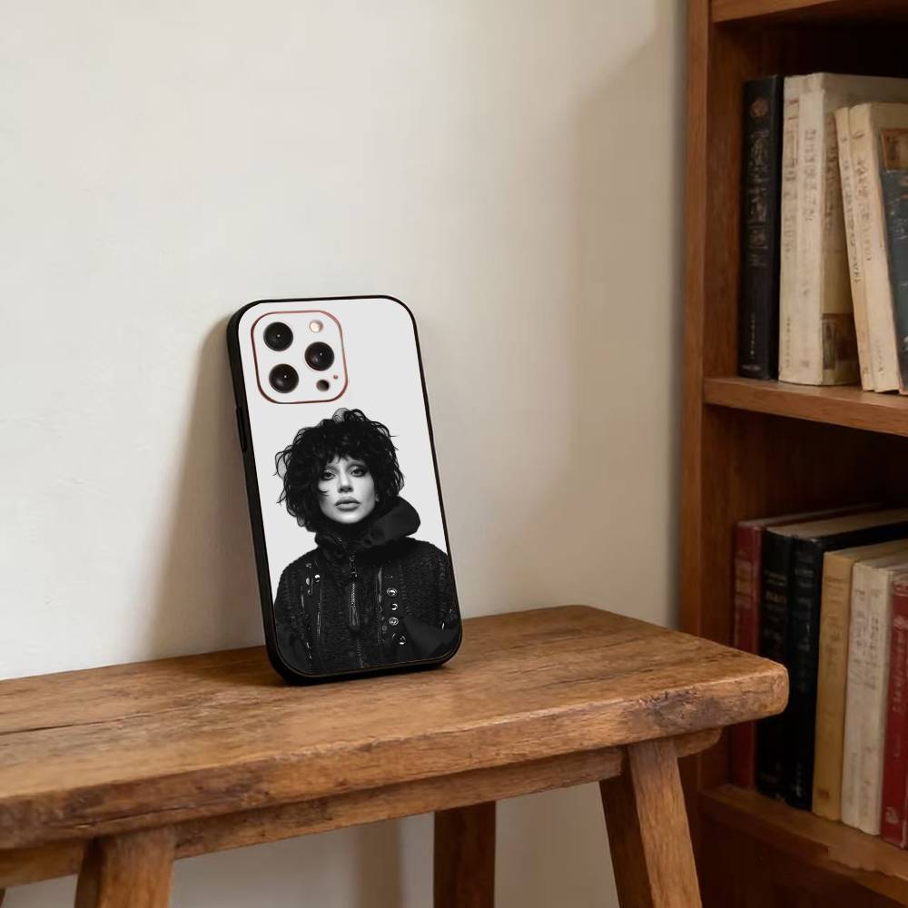 Чехол для телефона Singer L-Lady Gaga Mayhem для iPhone 17,16,15,14,13,12,11 Plus,Pro Max,XS, Мягкий силиконовый черный чехол