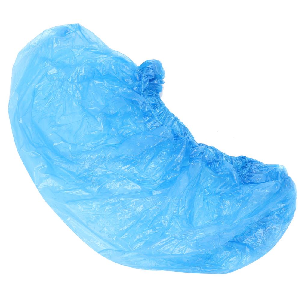 100 шт одноразовые бахилы PE утолщенные водонепроницаемые защитные чехлы для обуви для дома от дождя
