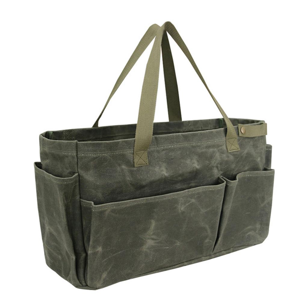 Heavy Duty Canvas Storage Bag for Outdoor Cooking Camping Pots Large Capacity Waterproof with Convenient Carry Handle