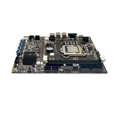 Материнская плата для майнинга BTC B75 LGA11558 * PCIE to USB3. 0, поддерживает 8 видеокарт gpu ddr3 dimm ram eth биткоин эфириум майнер риг