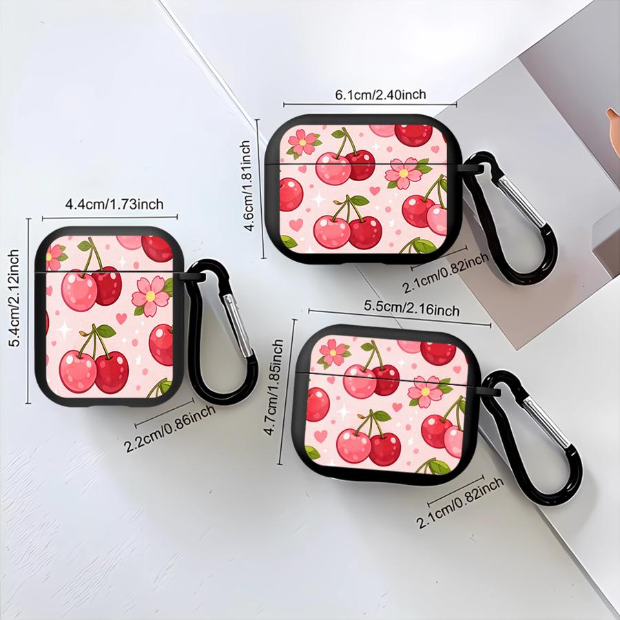 Чехол для наушников Cover Case Для Airpods 1 3 Pro Pro3 4 Pro2 2 Розовые Вишни