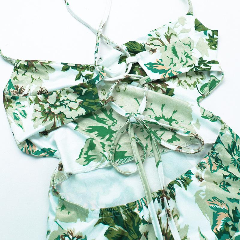 Осенняя женская мода длинная юбка в стиле светской львицы сексуальное облегающее платье с цветочным принтом