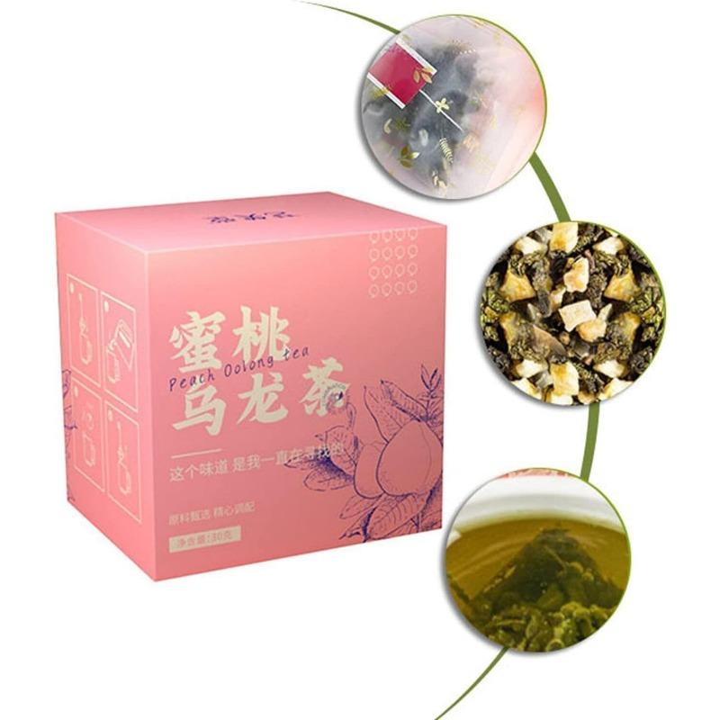 Чай Pfirsich Oolong 50г/1.8унц Weißer Pfirsich Früchteteebeutel Mit Fruchtigem