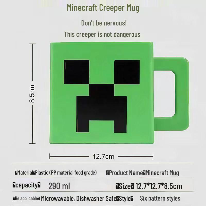 Minecraft Torch Mug for Kids – Game-Themed Water Cup