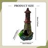 Aquarium Decoration Ornament Room Hut Decorative Scenic Tabletop Decor Lighthouse Model