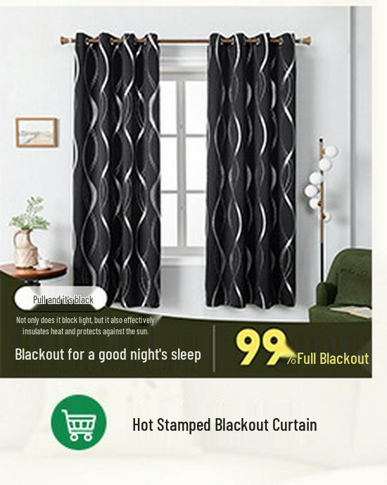 Плотные светонепроницаемые шторы с теплоизоляцией для спальни или балкона, дизайн с кулиской