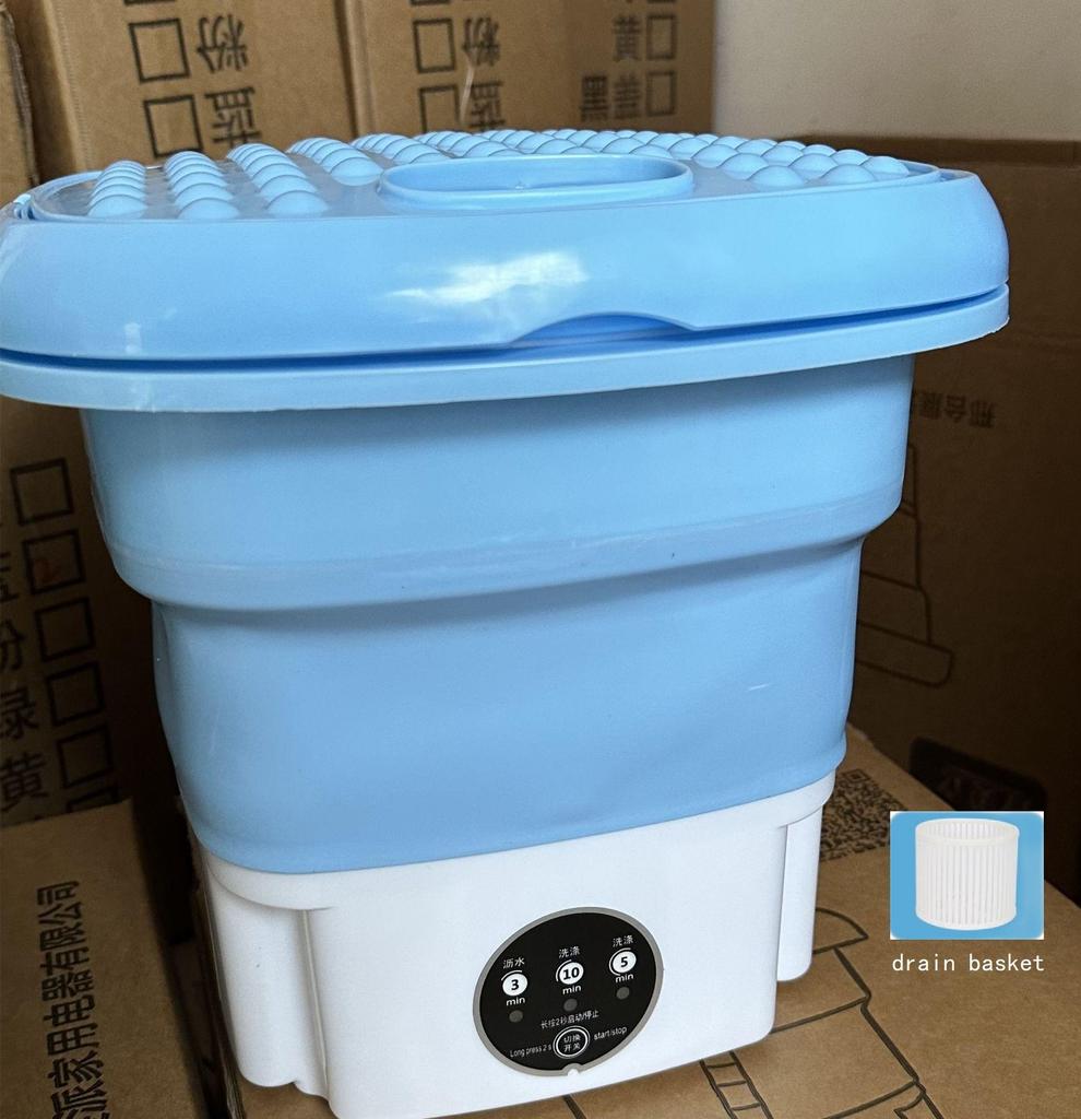 Portable Folding Washing Machine Small Sock Washing Machine Special Mini Washing Machine for Lazy People