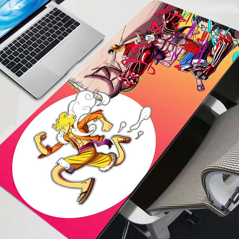 Mouse Pad One Piece Luffy Gaming Accessories Pc Gamer Alfombrilla Xxl Computer Desk Mat Laptop Varmilo Keyboard Mousepad