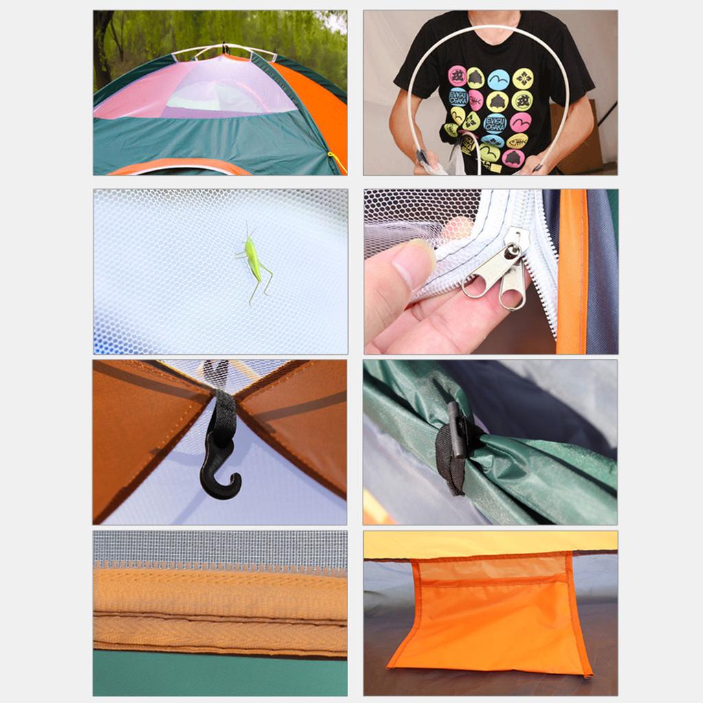 3-4 человека ветрозащитная палатка для кемпинга, уличная автоматическая палатка, сверхлегкая водонепроницаемая всплывающая открытая анти-УФ-туристическая палатка, укрытие от солнца, походы, пляжные путешествия