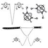 Body Chain Jewelry for Women Nipple Clip for Pressure Metal Nipple Clamps Necklace Non Piercing Adjustable Sexy Rubber Clamps